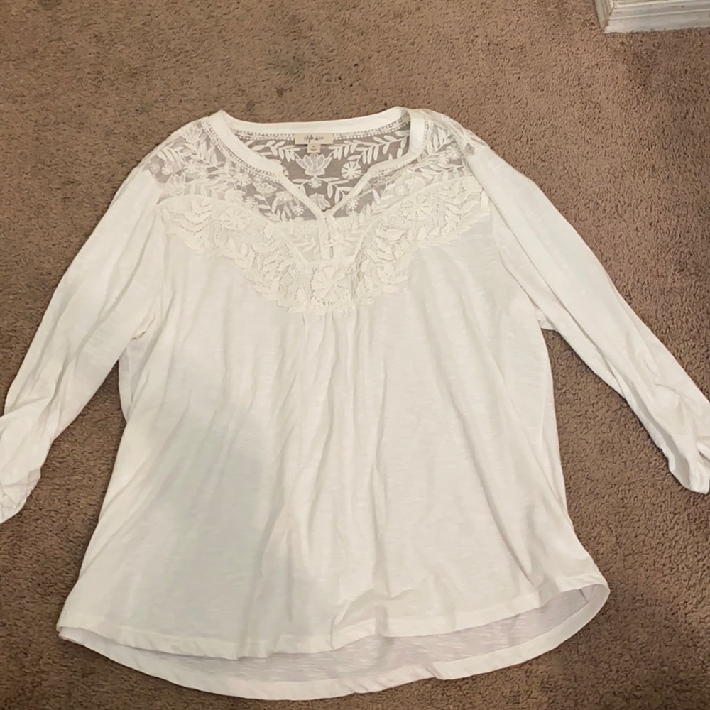 Style & co white blouse
